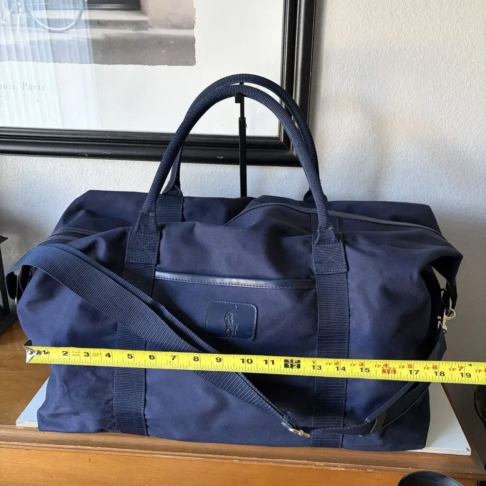 Vintage Polo Ralph Lauren Travel Duffle Bag in Navy